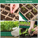 5 Pack Seed Starter Tray Kit, 15 Peat Pots for Seedlings Plastic Growing Germination Trays with Plants Labels, Planting Tools, Germination Plant Starting Pots for Plant Seeds, Green