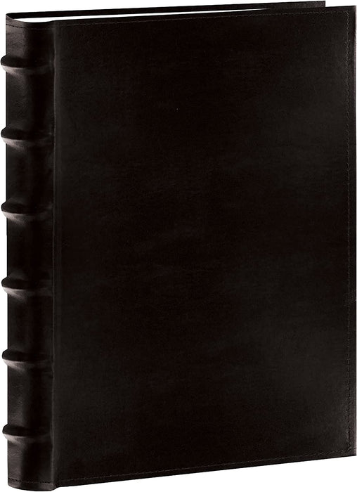 Pioneer Sewn Bonded Leather Bookbound Bi-Directional Photo Album, Holds 300 4X6" Photos, 3 per Page. Color: Black.
