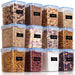 Vtopmart Airtight Food Storage Containers 12 Pieces 1.5Qt / 1.6L- Plastic PBA Free Kitchen Pantry Storage Containers for Sugar, Flour and Baking Supplies - Dishwasher Safe - Include 24 Labels, Blue