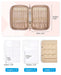 Jewelry Travel Organizer Case Transparent Jewelry Storage Book Ring Binder Jewelry Bags Clear Booklet Zipper Pouch Bag for Necklaces, Earrings, Rings, Bracelets, Pink