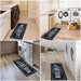 Laundry Room Rug Runner Non Slip Laundry Mats Mudroom Runner Farmhouse Kitchen Floor Mat Bathroom Laundry Room Decor Accessories( Black, 20 X 47 Inch )