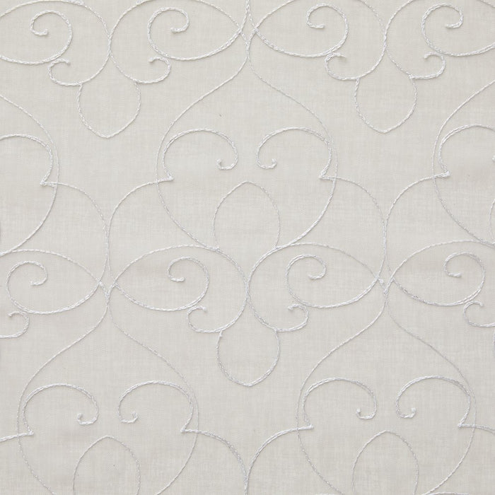 Mainstays Modern Scroll Beigerod Pocket Sheer Curtain Set, 28" X 63" (4 Panels)