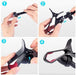 Plastic Flexible Long Arms Gooseneck Clip Clamp Stand Universal Cell Phone Holder - Black