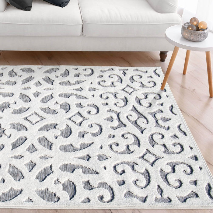 My Texas House Irongate, Transitional, Damask, Woven Area Rug, 5'2" X 7'6"