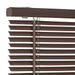 Achim GII Deluxe Sundown Indoor Cordless Mahogany Vinyl Room Darkening Window Mini Blind, 64" L X 33" W