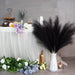 7-Pcs 38"/3.1FT Faux Pampas Grass Large Tall Fluffy Artificial Fake Flower Boho Decor Bulrush Reed Grass for Vase Filler Farmhouse Home Wedding Decor (Black)