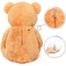 Morismos Giant Teddy Bear Mommy and Baby Bear Soft Plush Bear Stuffed Animal for Kids Girlfriend Valentine'S Day, Orange 39"