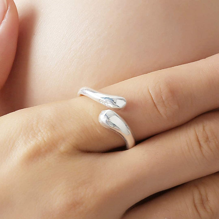 4PCS 925 Sterling Silver Jewelry Set for Women Teardrop Pendant Necklace Earrings Bracelet Ring Fit with Party Meeting Dating Wedding Daily Birthday Gift