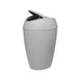2.4 Gal Twirla Polypropylene Swing-Top Lid Bathroom Trash Can Garbage Can, Grey