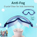 Kids Swim Goggles, Anti-Leak Anti-Fog Wide View Swimming Goggles for Boys Girls Children from 4 to 12 Years Old-Blue