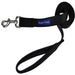 6Ft Dog Leash - Heavy-Duty Dog Leash with Padded Comfort Handle and Stainless Steel Fastener - Durable Dog Training Leash - 0.75 in Wide - Black Dog Leash
