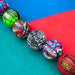 AND1 Graffiti Printed Rubber Basketball- Intermediate Size Streetball (28.5"), Made for Indoor and Outdoor Basketball Games (Mint/Black)