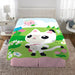 Gabby'S Dollhouse Kids Plush Twin/Full Blanket, 62 X 90, Blue and Green, Dreamworks