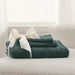 Bedsure Boho Duvet Cover Queen - Boho Bedding, Tufted Queen Duvet Cover for All Seasons, 3 Pieces Embroidery Shabby Chic Home Bedding Duvet Cover Set (Forest Green, Queen, 90X90)