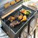 Kenmore 32-Inch Smart Charcoal Grill with Bluetooth Meat Thermometer, LCD Display, and Temperature Probes, Black/Stainless Steel