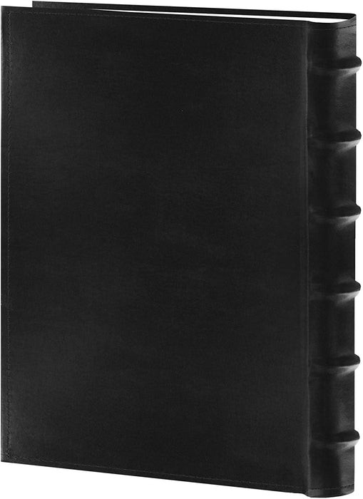 Pioneer Sewn Bonded Leather Bookbound Bi-Directional Photo Album, Holds 300 4X6" Photos, 3 per Page. Color: Black.