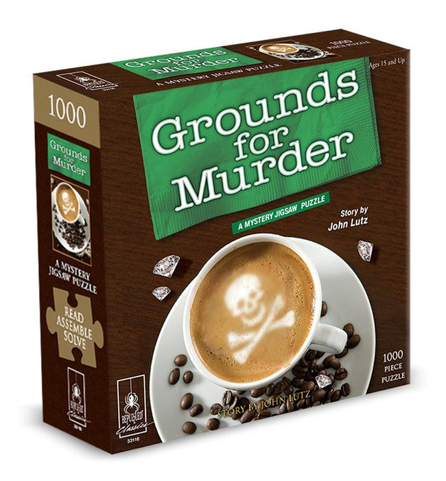 Grounds for Murder Classic Mystery Jigsaw Puzzle