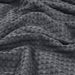 Cotton Waffle Blanket 300 GSM (Charcoal - 90X108 Inches) Soft Lightweight Breathable Bed Blanket King Size Layering Any Bed for All Season