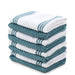 Sticky Toffee, 8 Pack, Cotton Terry Kitchen Dishcloth, Blue