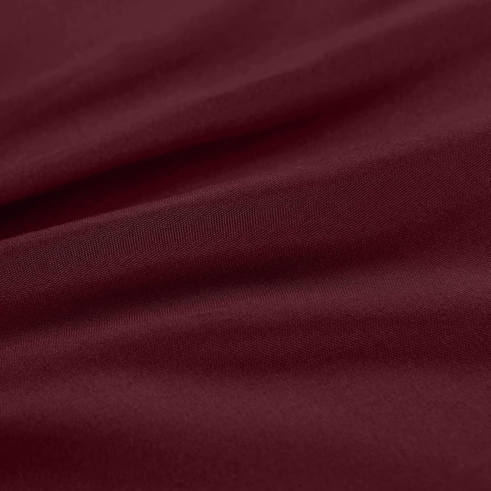 Comforter Duvet Insert - Quilted Comforter with Corner Tabs - Box Stitched down Alternative Comforter (Queen, Burgundy/Red)