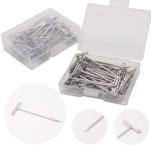 Knit Blockers & Pin Kit,Knit Blocking Combs – Set of 25 Combs for Blocking Knitting, Crochet, Lace or Needlework Projects – Extra 100 T-Pins – for Use with Blocking Mats for Knitting Mat…