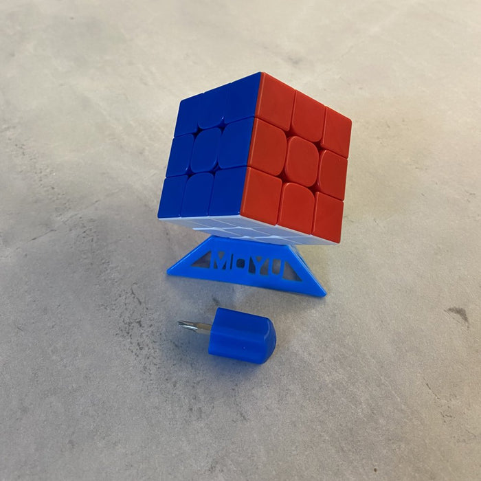 Jeexi Magnetic 3X3 Speed Cube, Cube Learning Series Puzzle Toy for Kids Beginners with Stand and Screwdriver
