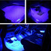 Car LED Strip Light,  4Pcs 36 LED Car Interior Lights under Dash Lighting Waterproof Kit,Atmosphere Neon Lights Strip for Car,Dc 12V(Blue)