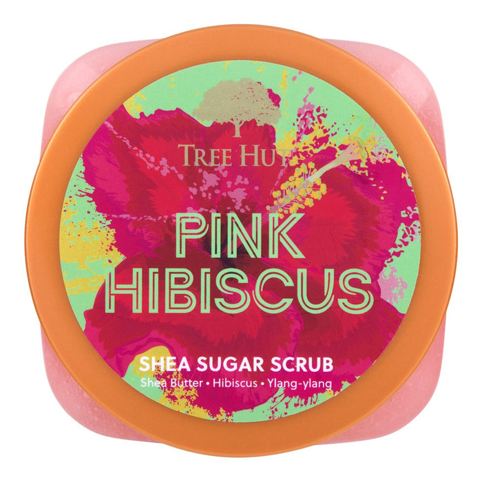 Tree Hut Pink Hibiscus Shea Sugar Exfoliating & Hydrating Body Scrub, All Skin Types 18 Oz.