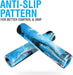 MTB BMX Scooter Grips - Handlebar Bicycle Grips for Flat Straight Bars like BMX, MTB, Scooter; Rubber Non-Slip Grip to Match Any Bike or Scooter