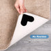 24 PCS Rug Corner Grippers, Resuable Double Sided Non-Slip Rug Pads, Washable Area Rug Pad Carpet Tape Corner Side Mat Gripper for Hardwood Floors and Tile (Love, Black)