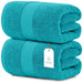 Luxury Bath Sheet Towels Extra Large 35X70 Inch | 2 Pack, Aqua