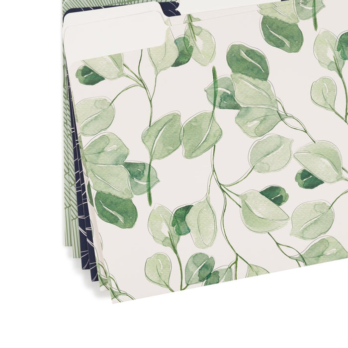 Arid Ivy File Folders, Letter, 3 Tab, Multi-Color, 6 Count, 3168U