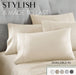 Cream Queen Size Bed Sheets Set - 6 Pc Soft Bedding & Pillowcases Set W/ Deep Pockets - Breathable, Wrinkle Free & Fade Resistant