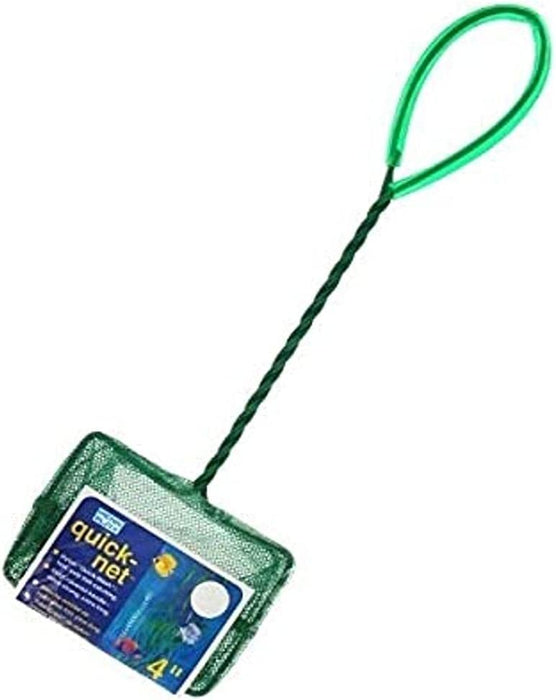 PENN-PLAX Quick-Net Aquarium Fish Nets – Durable, Strong, and Safe – Color May Vary (Blue or Green)