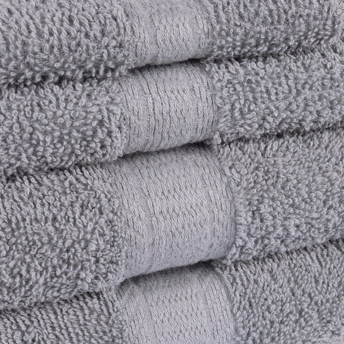 Mainstays Solid 18-Piece Bath Towel Set, School Grey