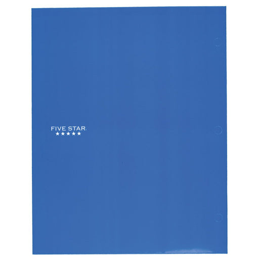 Five Star 4-Pocket Paper Folder, Cobalt Blue (33459)