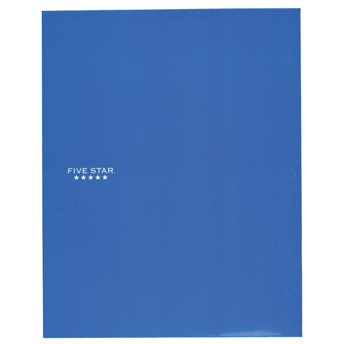 Five Star 4-Pocket Paper Folder, Cobalt Blue (33459)