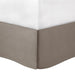 Comfort Spaces Cavoy Faux Silk 5-Piece Tufted Taupe Comforter Set with Bed Skirt and Decorative Pillow, King