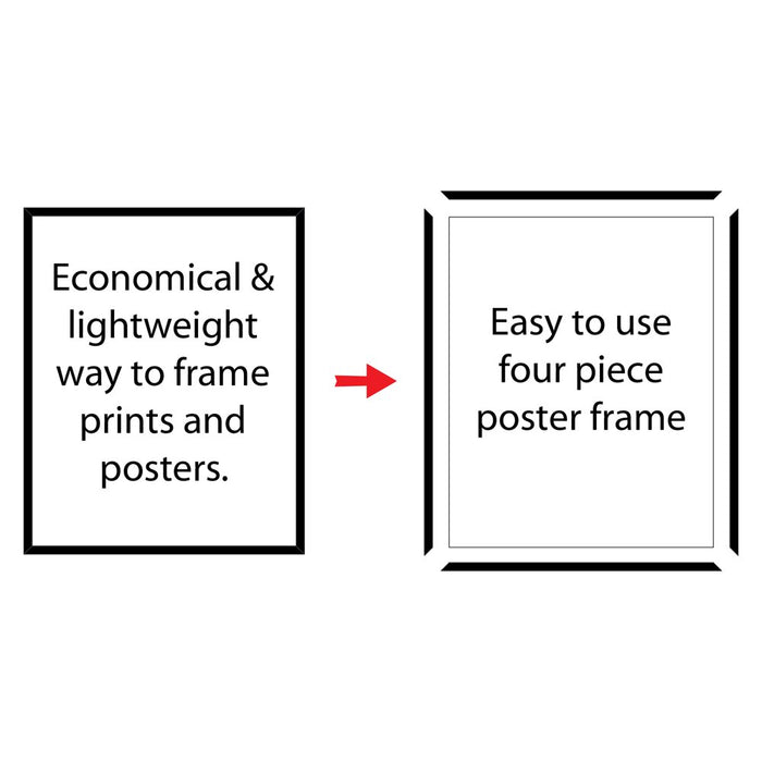 Mainstays 16"X20" Black Basic Poster and Picture Wall Frame