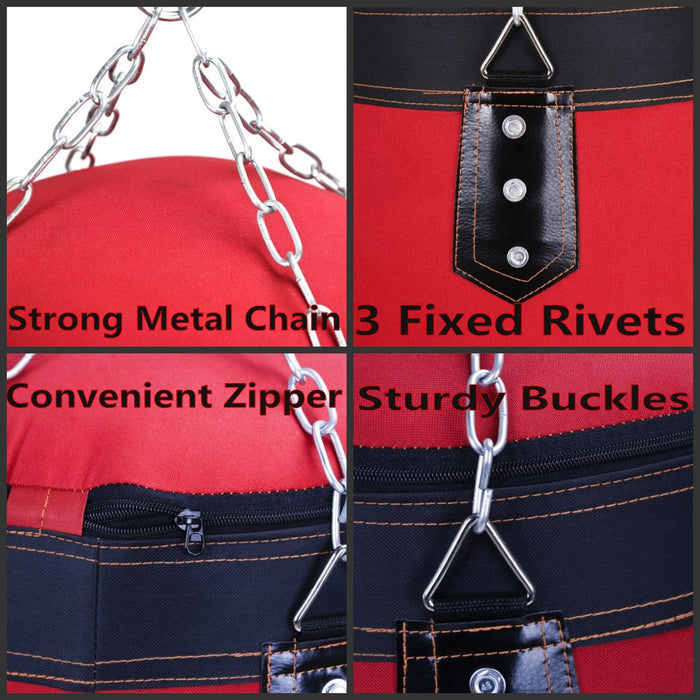 PVUEL Punching Bag with 2 Boxing Gloves Thai MMA Training Fitness Workout Sandbags Boxing Set