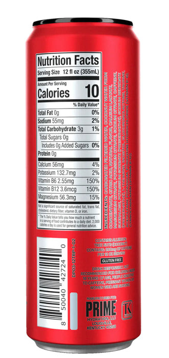 New! Prime Hydration Energy Drink Variety Pack (All Flavors) - 12 Fl Oz 5 Pack Packaged by Sivint