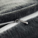 Flannel Duvet Cover Set Oeko-Tex Certified, 3 Pieces Velvet Duvet Cover Queen, Ultra Soft Comforter Cover with Zipper and Corner Ties, Dark Grey