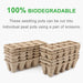 240 Cells Peat Pots Seed Starter Trays, 24 Packs Biodegradable Seedling Pots Germination Trays, Organic Plant Starter Kit with 15 Pcs Plant Labels
