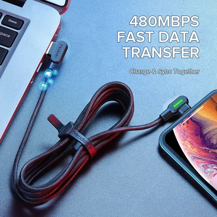 Mcdodo USB Cable 3A Fast Charging Lightning / Micro Usb / Type-C for Iphone 14 13 Pro Max 12 11 Xr 8 7 6S Charging Cable