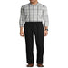George Big Men'S Pleated Front Wrinkle Resistant Pants