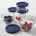 Anchor Hocking 8 Piece round Glassware Value Pack, 1 Cup Capacity, Food Storage Set