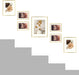 , 7 Pack Frames for One 11X14, Two 8X10, and Four 5X7 Pictures. Aluminum Photos Frame for Wall or Tabletop Display (Gold)