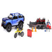 Adventure Force Metal Vehicle Deluxe Play Set Bronco Truck, ATV, Bike, Child Ages 3 and Up