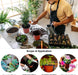 110 Pcs 4" Plastic Plants Nursery Pot,Seed Starting Pots
