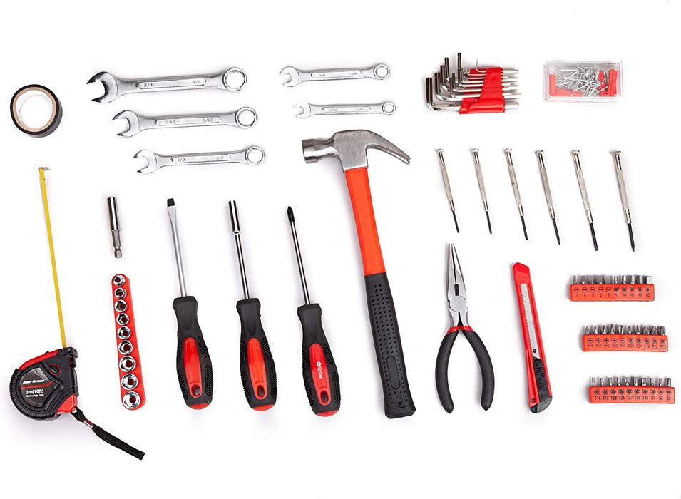 148 Piece Automotive and Household Tool Set - Perfect for Car Enthusiasts and DIY Home Repairs